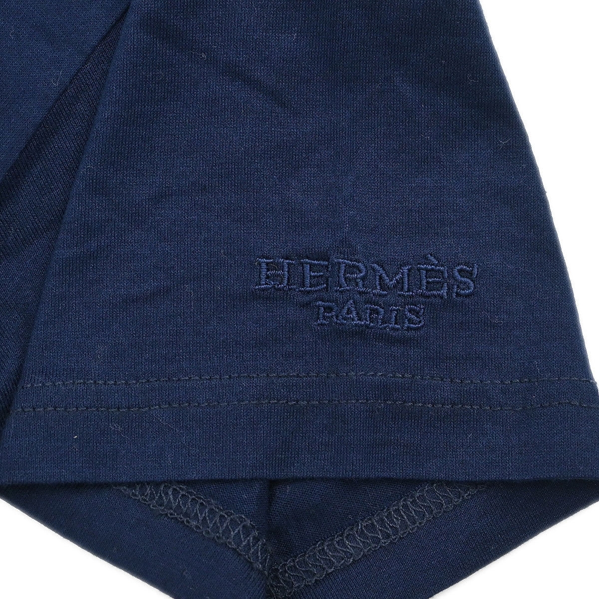 Hermes Short Sleeve T-shirt Top Navy #S - Image 6