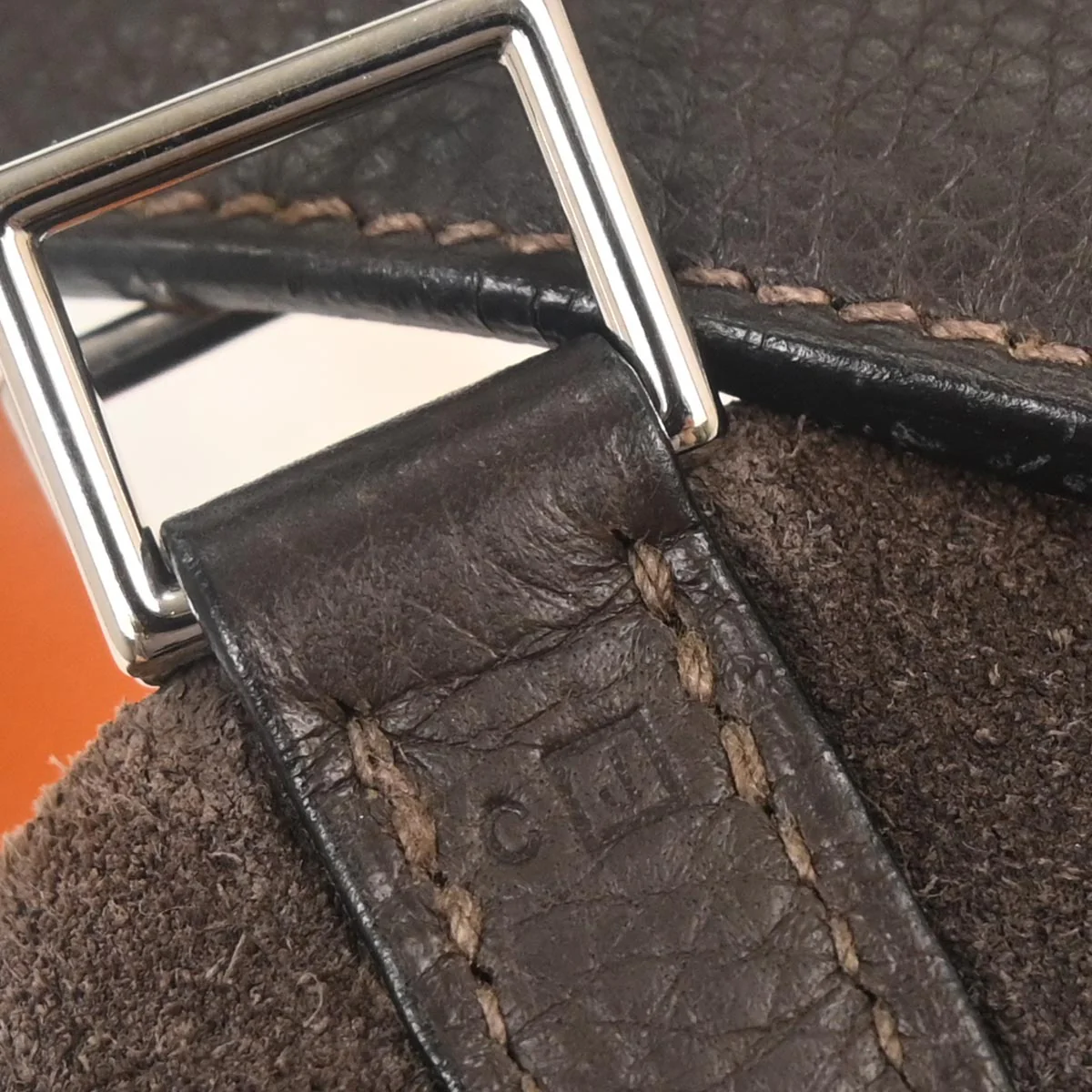 Hermes Ebene Orange Taurillon Clemence Epsom Picotin 18 PM Handbag - Image 10