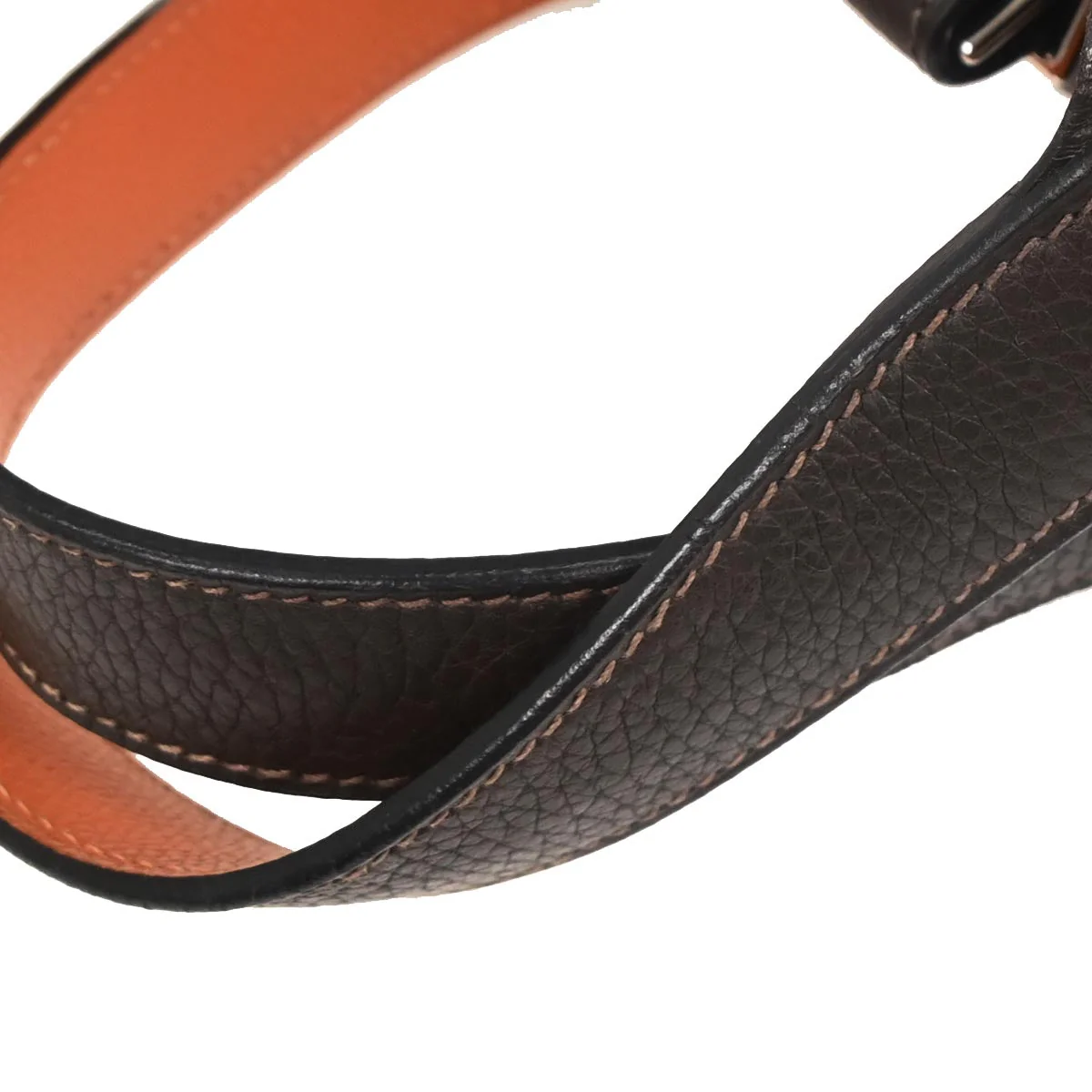 Hermes Ebene Orange Taurillon Clemence Epsom Picotin 18 PM Handbag - Image 5