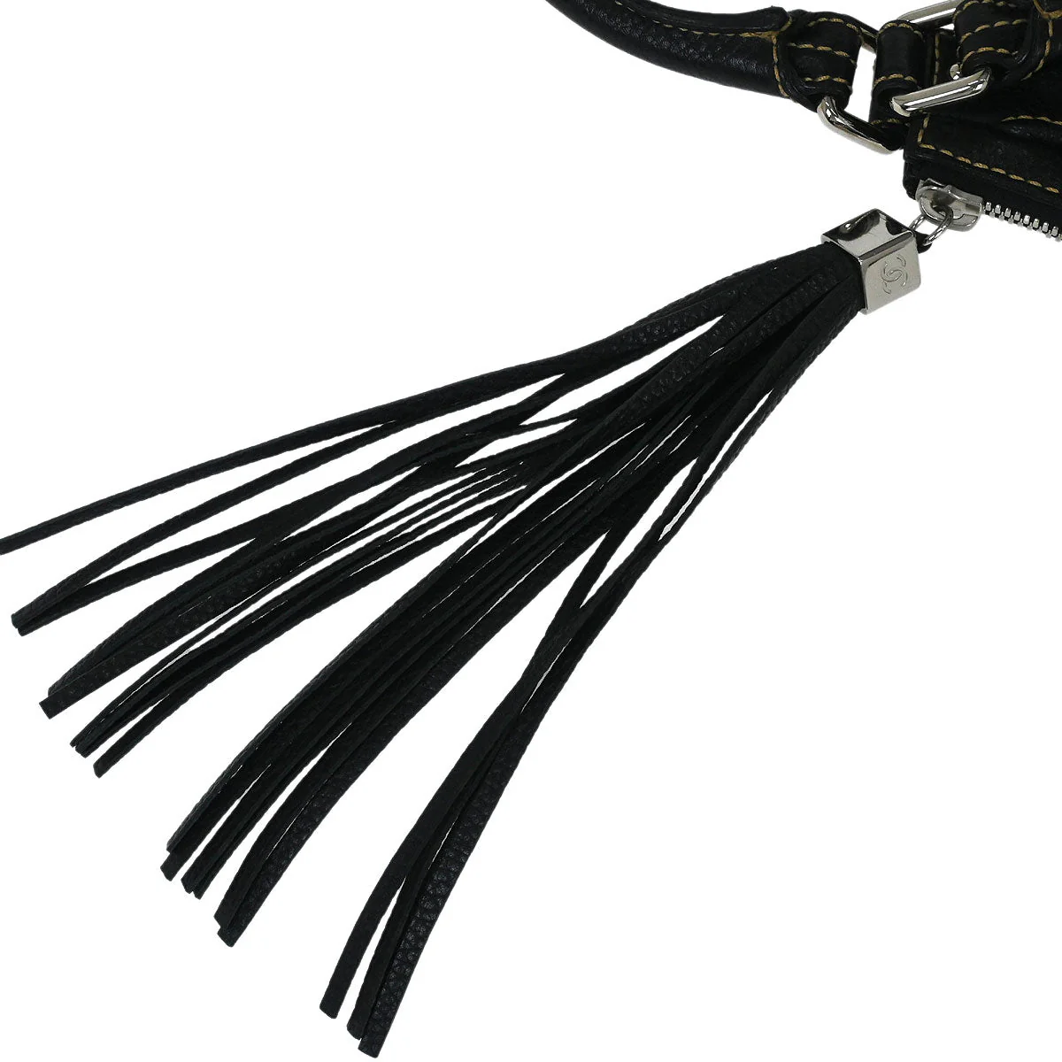 Chanel 2003-2004 Black Calfskin Handbag - Image 5