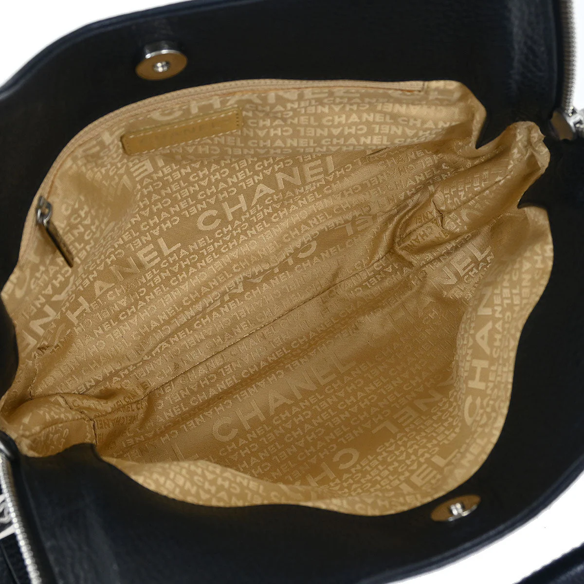 Chanel 2003-2004 Black Calfskin Handbag - Image 8