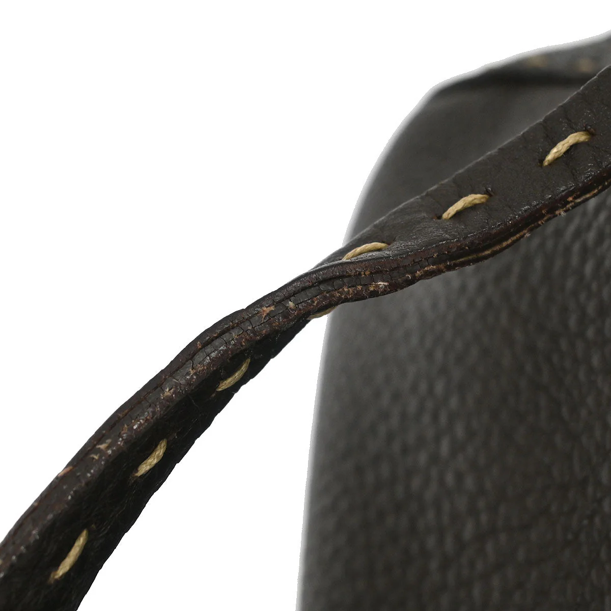 Fendi Dark Brown Leather Stitch Handbag - Image 10