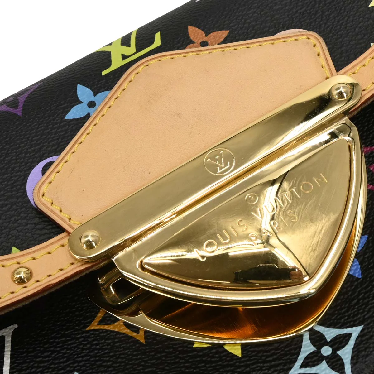 Louis Vuitton Black Monogram Multicolor Marilyn Handbag M40128 - Image 7