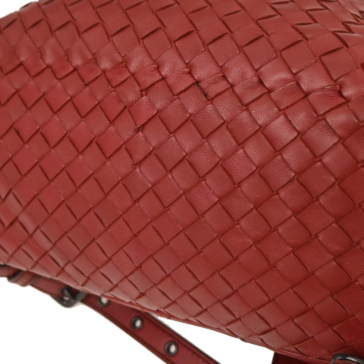 Bottega Veneta Bordeaux Lambskin Intrecciato Backpack - Image 6