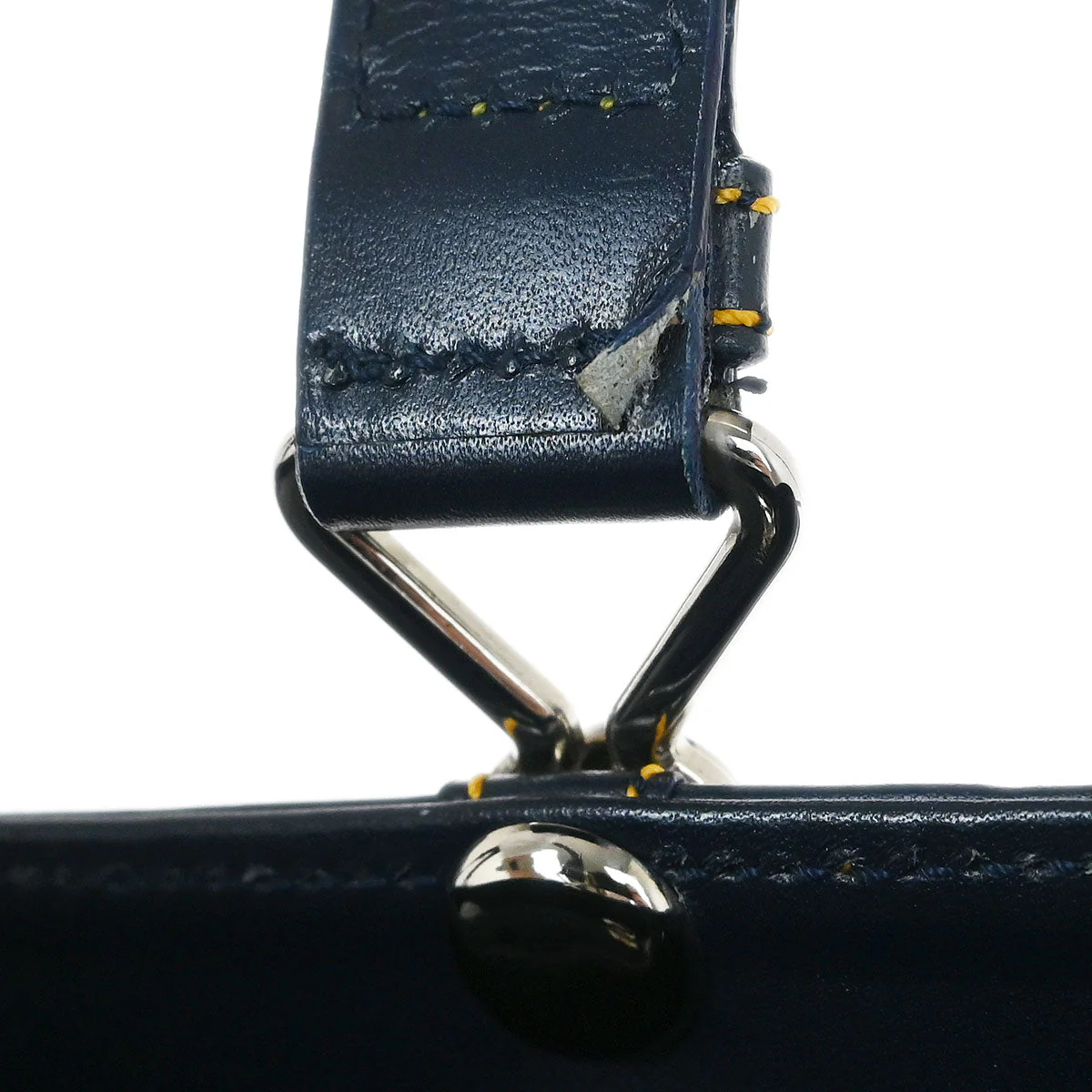 Christian Dior Navy Trotter Handbag - Image 7