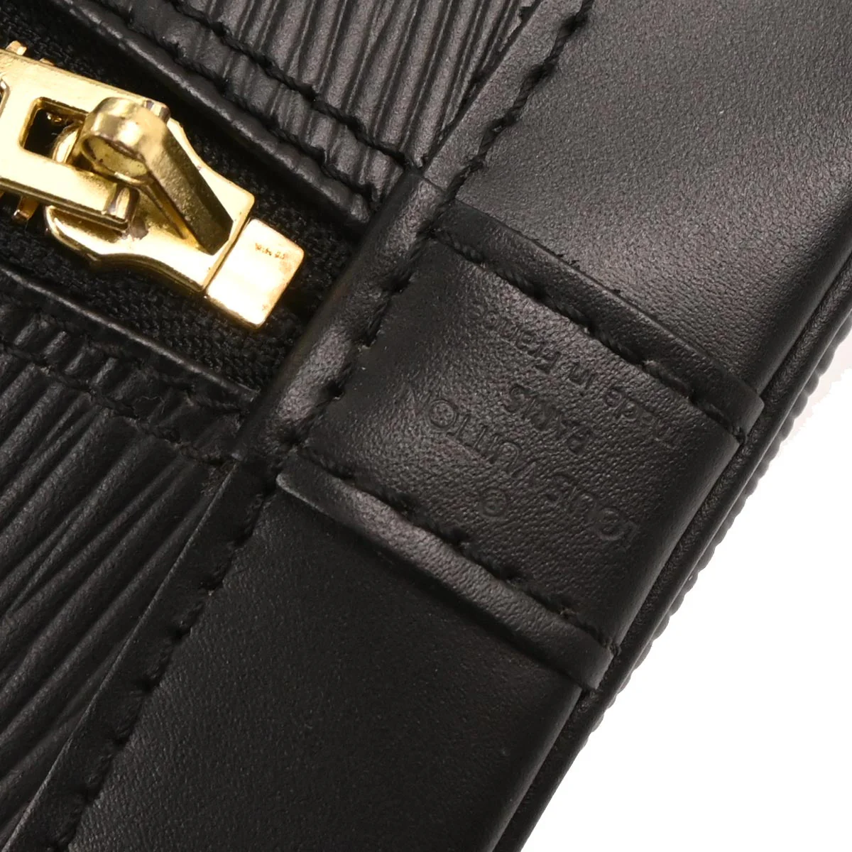 Louis Vuitton Black Epi Alma Handbag M52142 - Image 9
