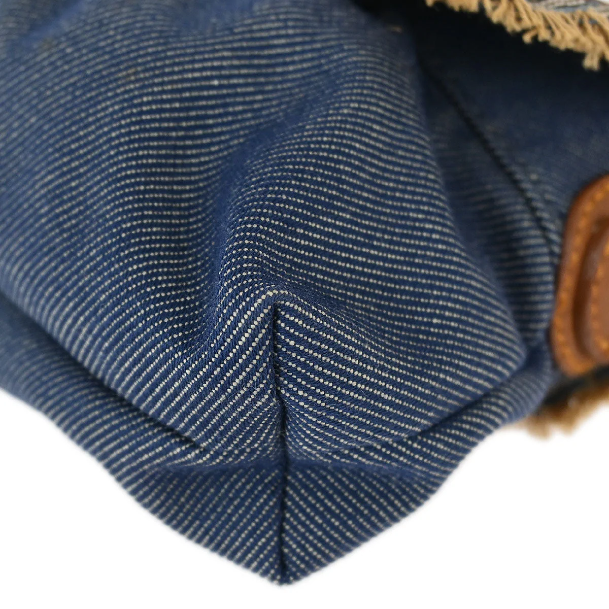 Fendi Blue Denim Chef Handbag - Image 3