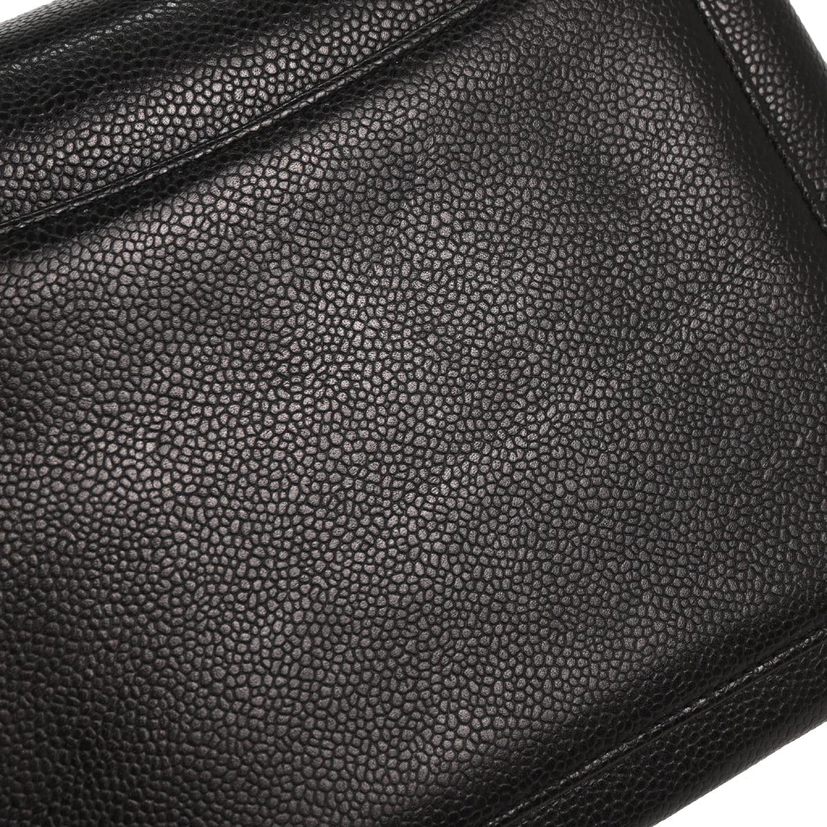 Chanel 1997-1999 Kelly Black Caviar Top Handle Handbag - Image 3