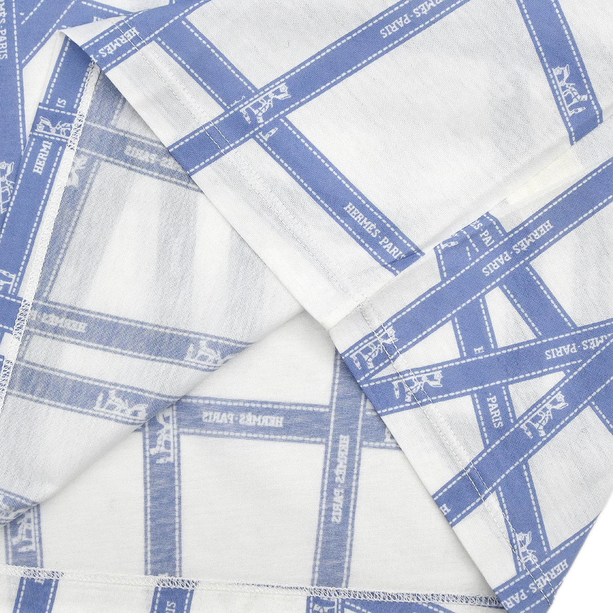 Hermes Short Sleeve T-shirt Top White #LA - Image 10