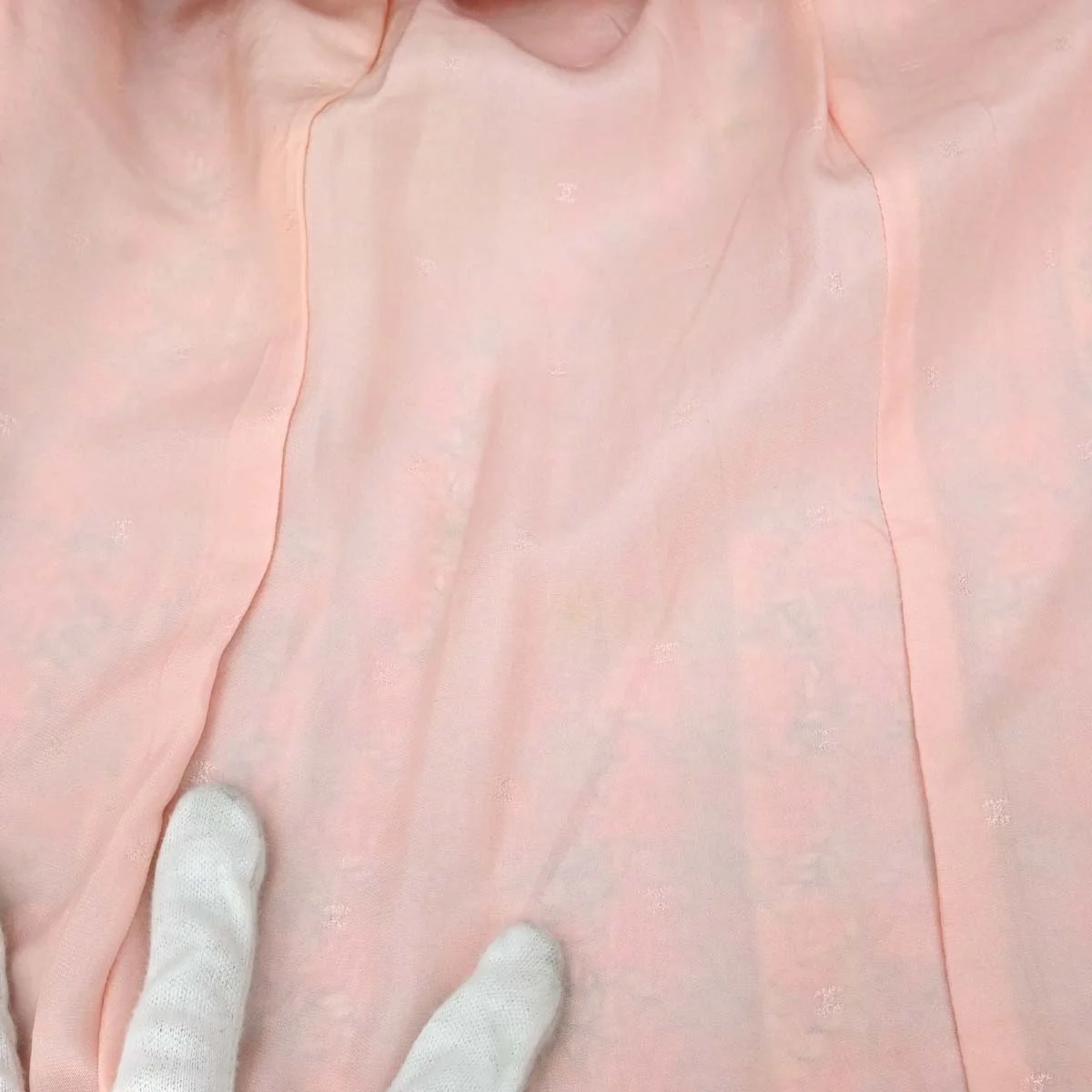 Chanel 1993 Single Breasted Collarless Tweed Jacket Pink #38 - Image 19