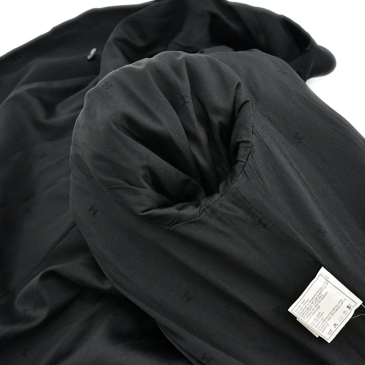 Chanel Single Breasted Jacket Black 98A #40 - Image 7