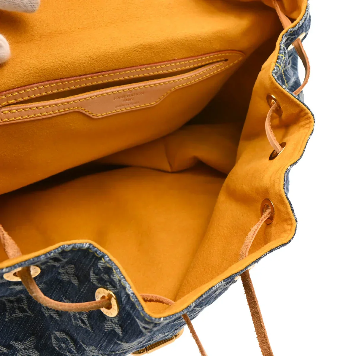 Louis Vuitton 2006 Blue Monogram Denim Sac a Dos GM Backpack M95056 - Image 4