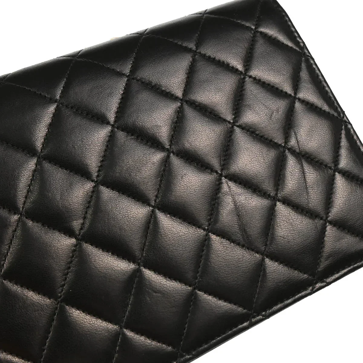 Chanel 2000-2002 Black Lambskin Turnlock Small Full Flap Shoulder Bag - Image 5