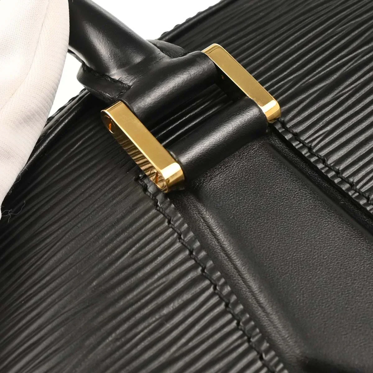 Louis Vuitton 1998 Black Epi Jasimin Handbag M52082 - Image 6