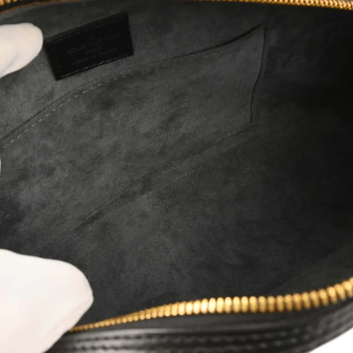 Louis Vuitton 1998 Black Epi Jasimin Handbag M52082 - Image 8