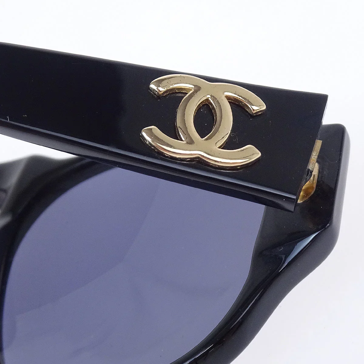 Chanel Sunglasses Eyewear Black Small Good - Image 6