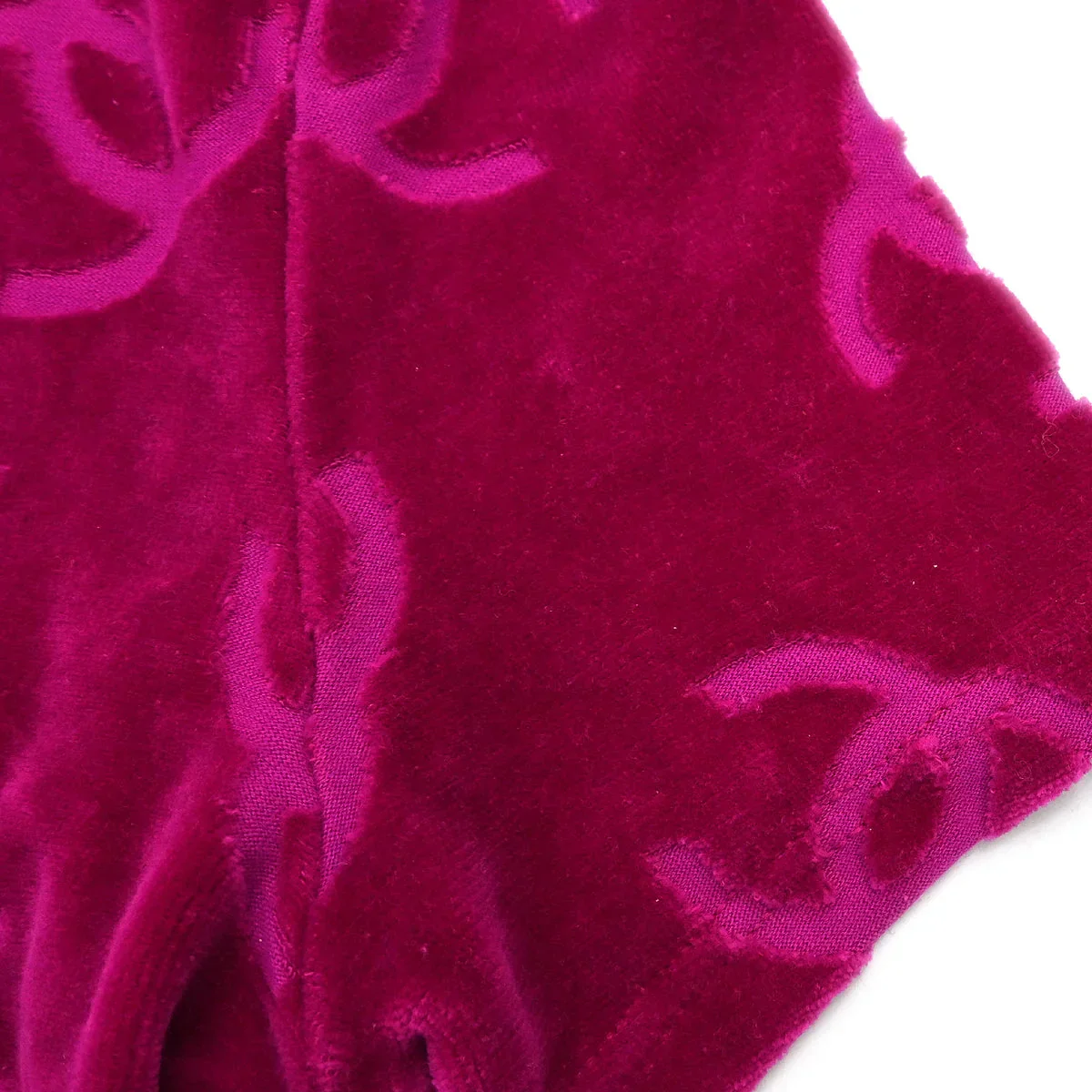 Chanel Short Sleeve Top Pink Velour #42 - Image 6
