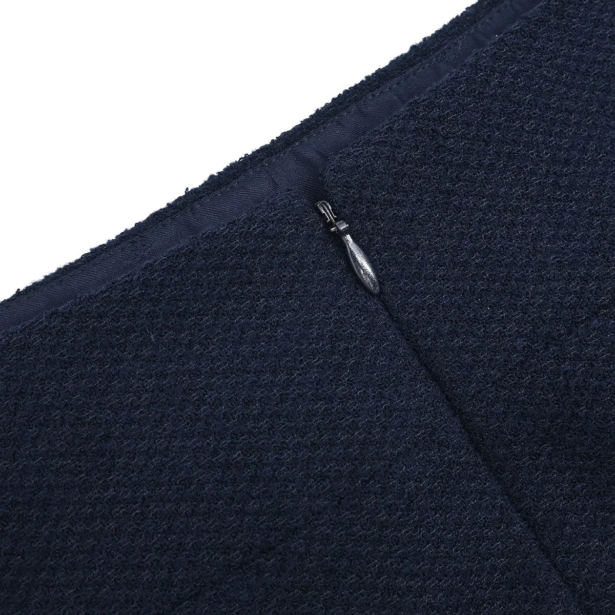 Chanel 1997 Setup Suit Jacket Skirt Navy #38 - Image 11