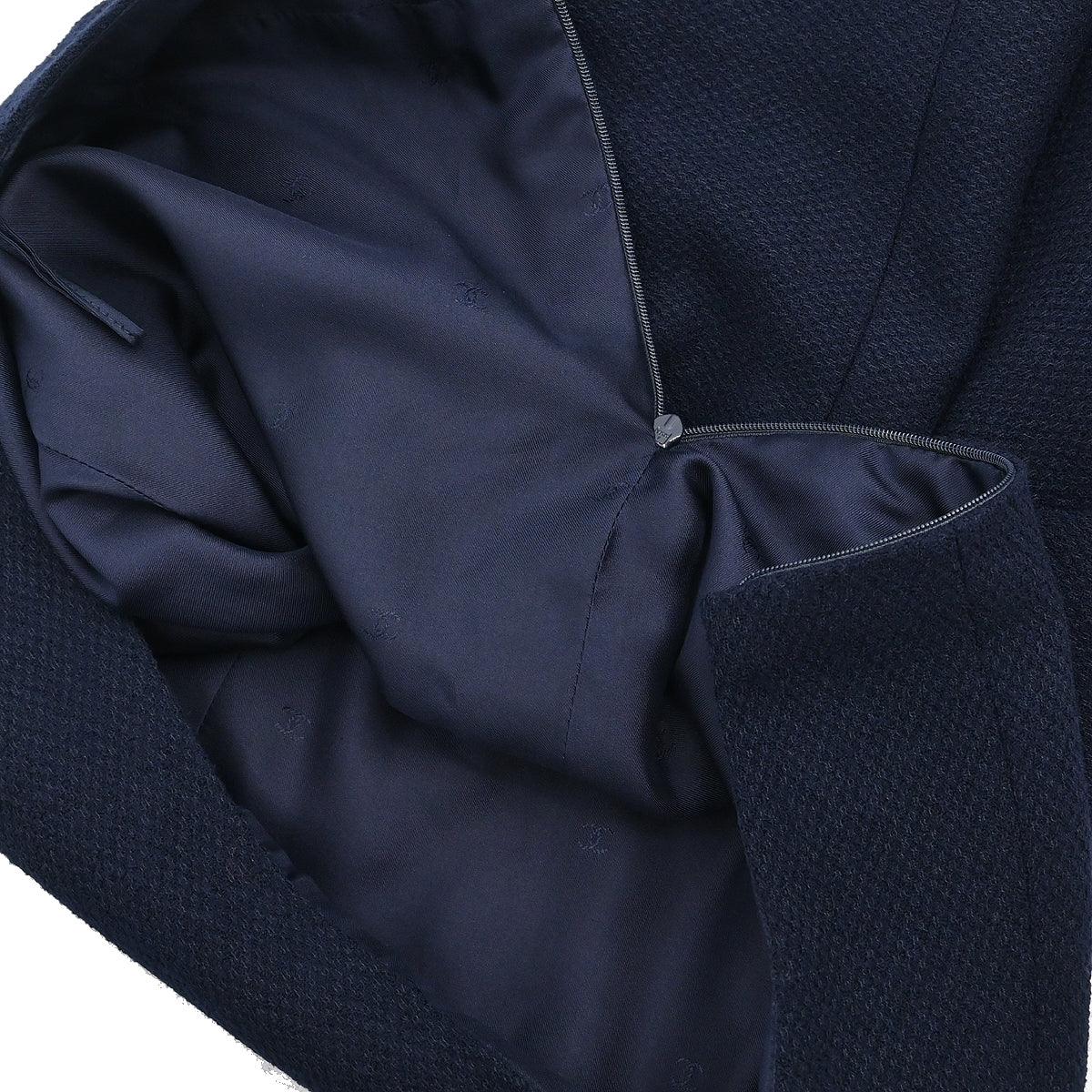 Chanel 1997 Setup Suit Jacket Skirt Navy #38 - Image 12