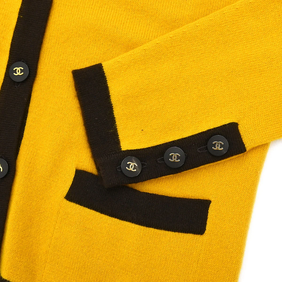 Chanel 1996 Cardigan Yellow #42 - Image 5