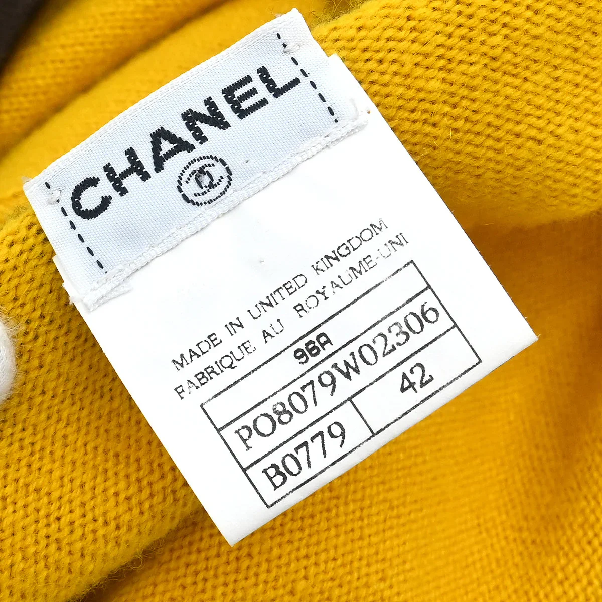 Chanel 1996 Cardigan Yellow #42 - Image 8