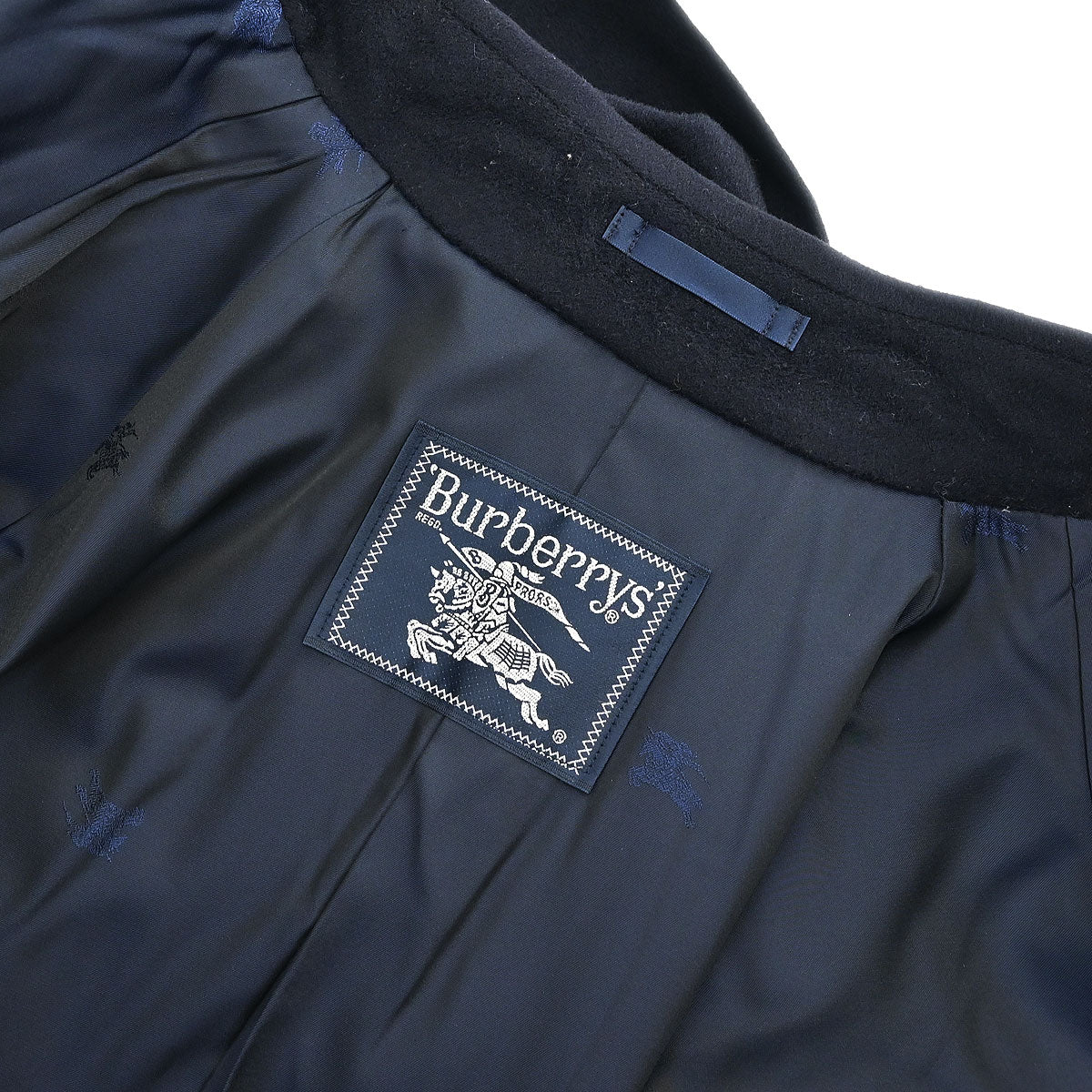 Burberrys Coat Navy - Image 10