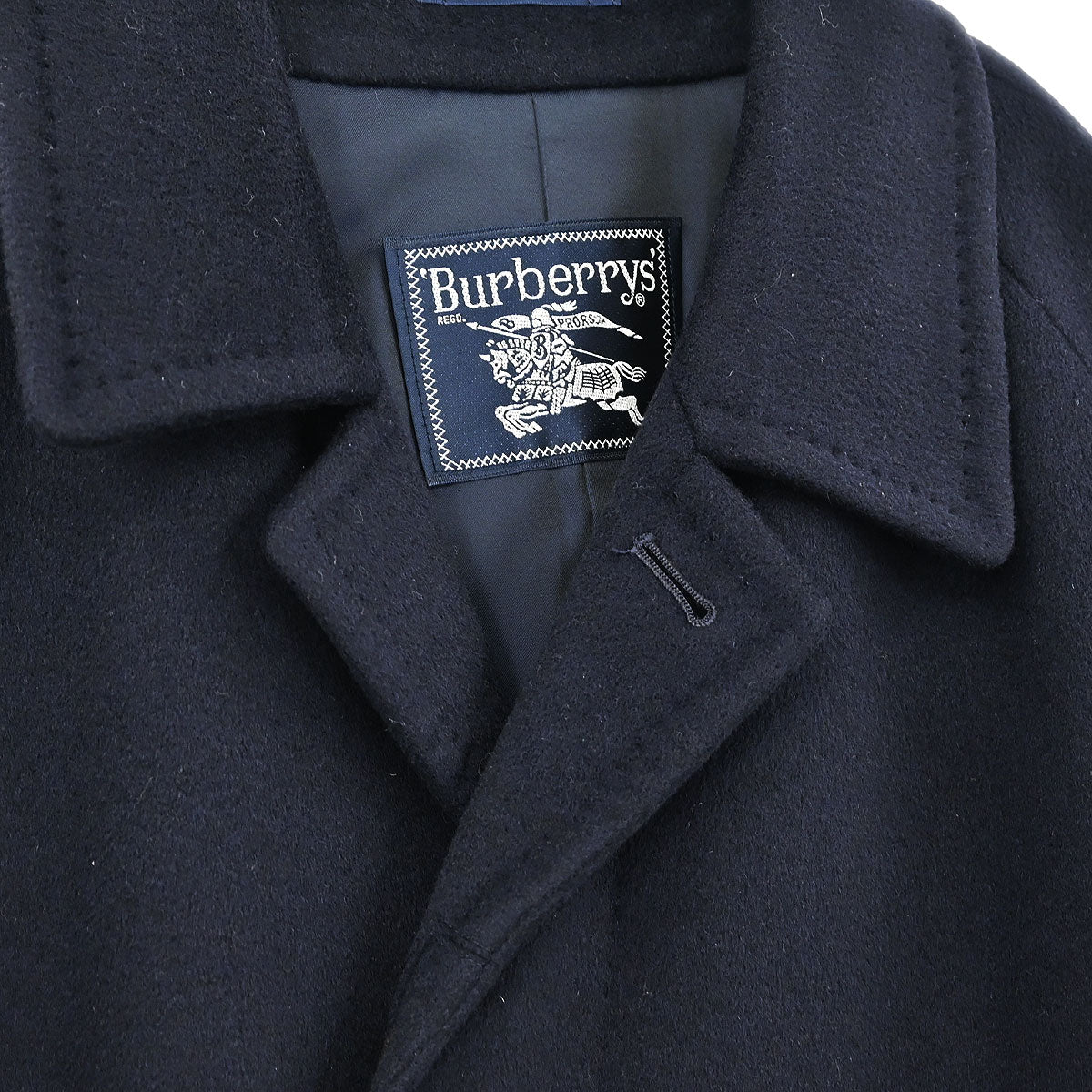 Burberrys Coat Navy - Image 4