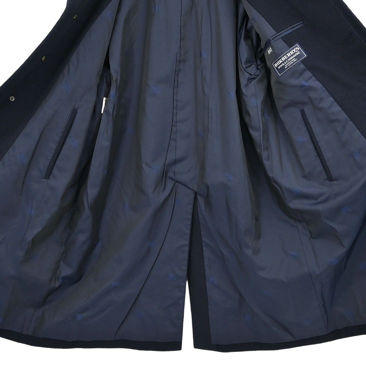 Burberrys Coat Navy - Image 6