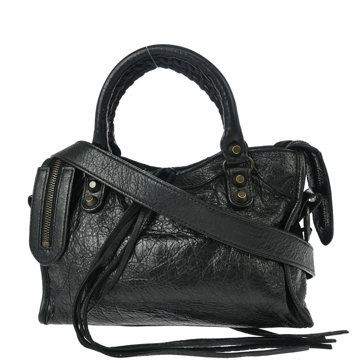 Balenciaga Black Classic Mini City 2way Shoulder Handbag - Image 2
