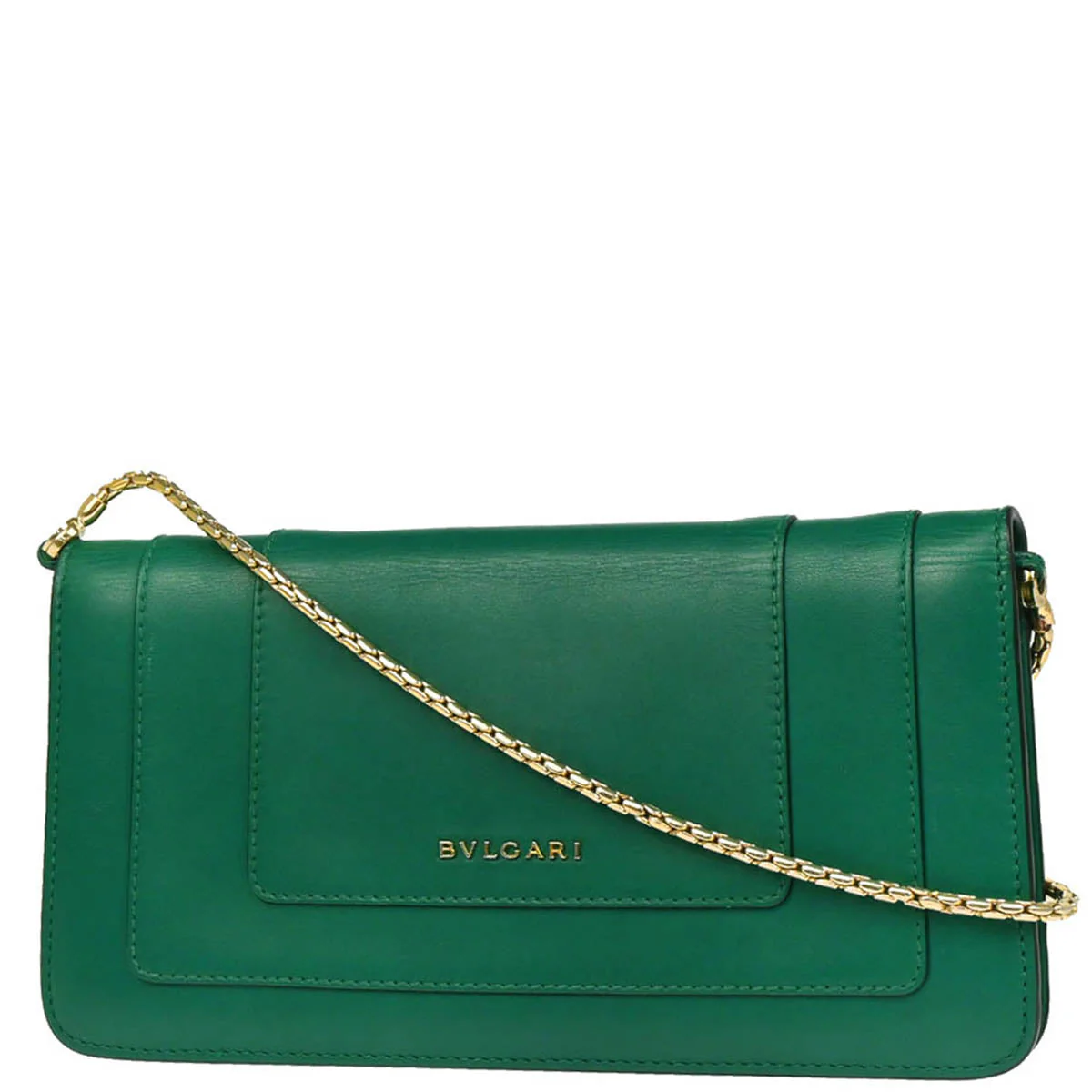 Bvlgari Green Calfskin Serpenti Forever Shoulder Bag - Image 2