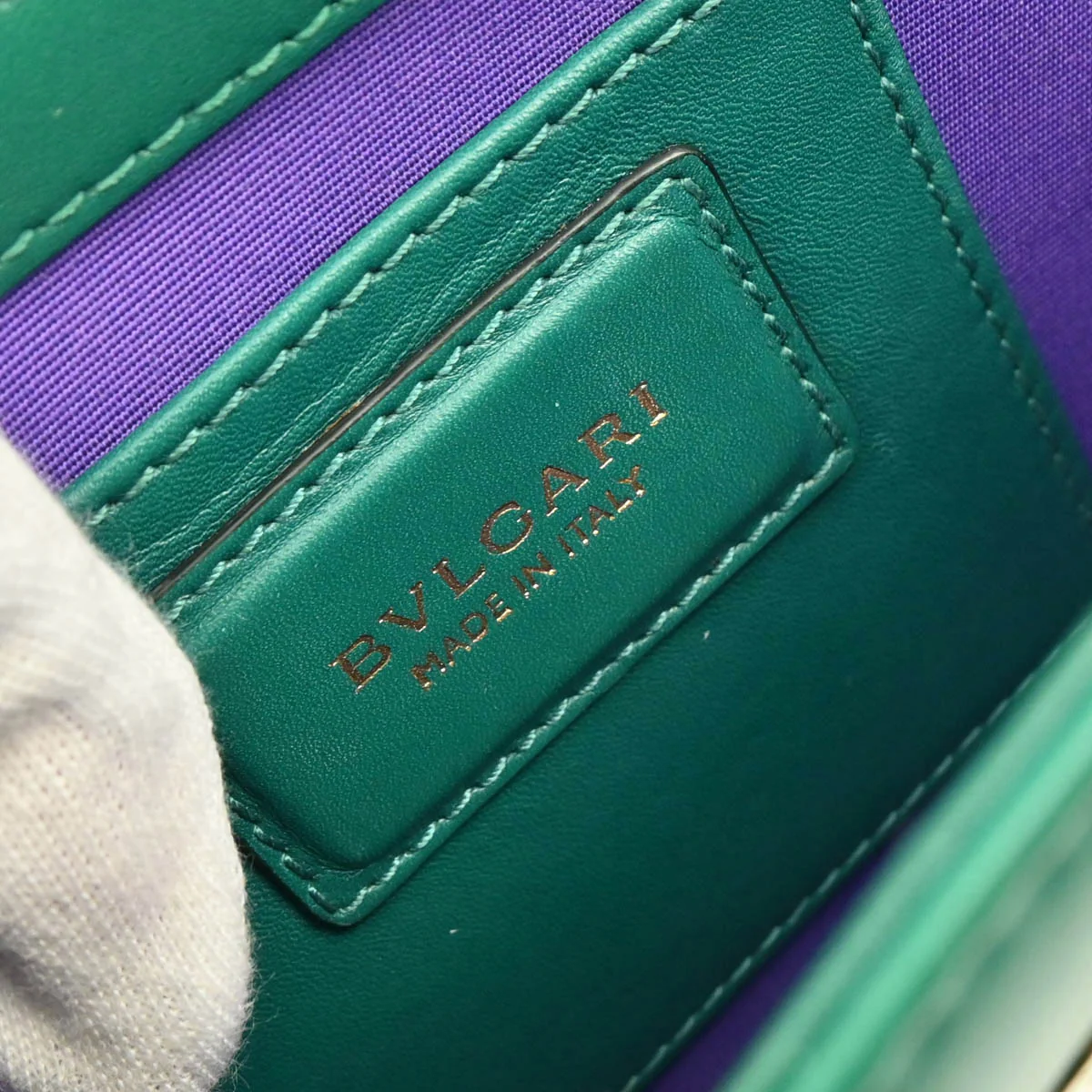 Bvlgari Green Calfskin Serpenti Forever Shoulder Bag - Image 8