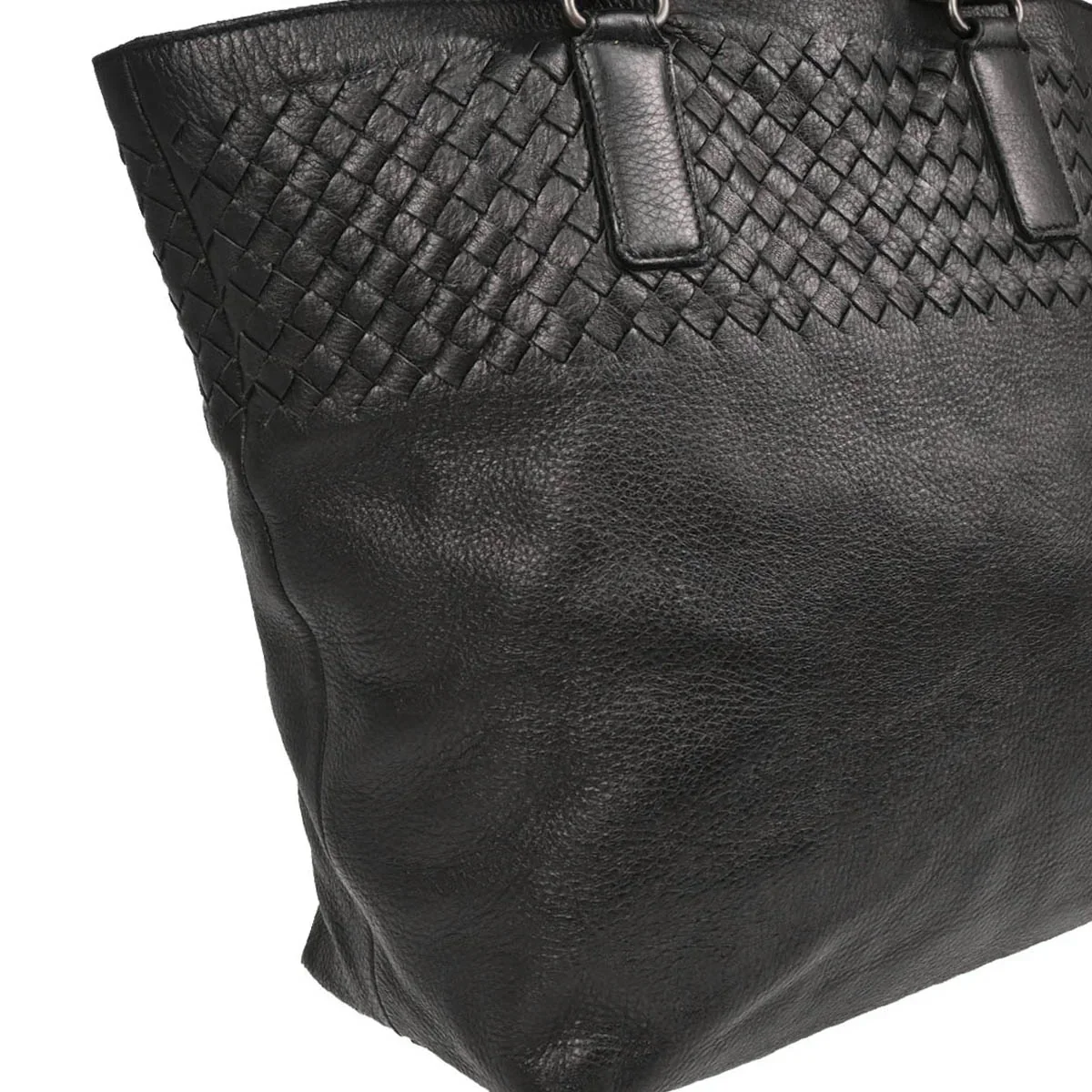 Bottega Veneta Black Intrecciato Tote Handbag - Image 3