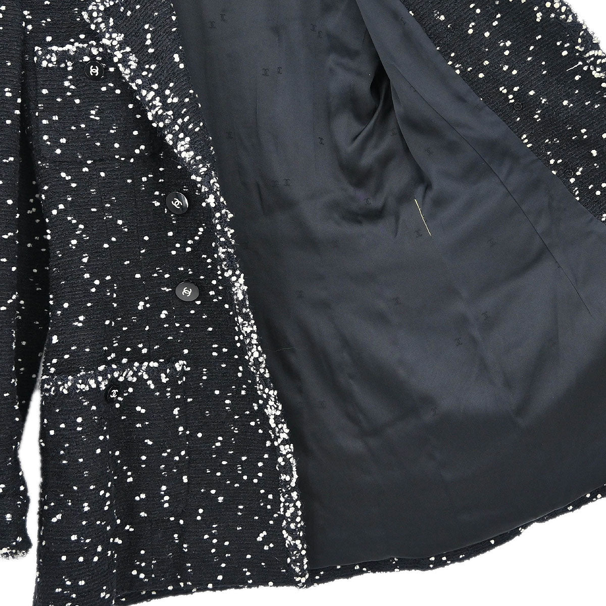 Chanel Double Breasted Jacket Black - Image 6