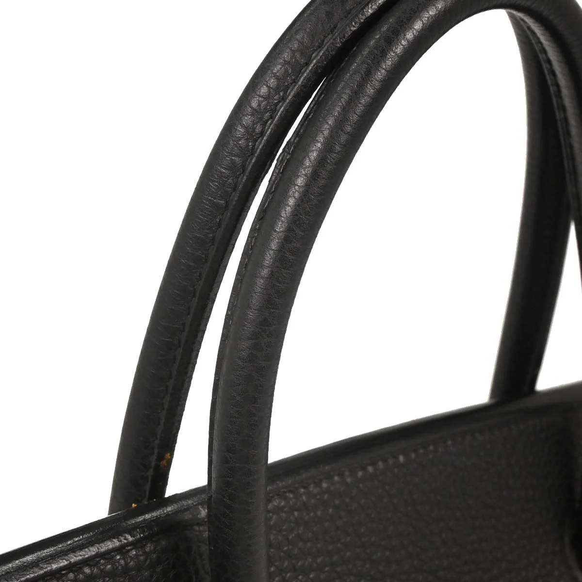 Hermes 2006 Black Taurillon Clemence Birkin 40 Handbag - Image 4