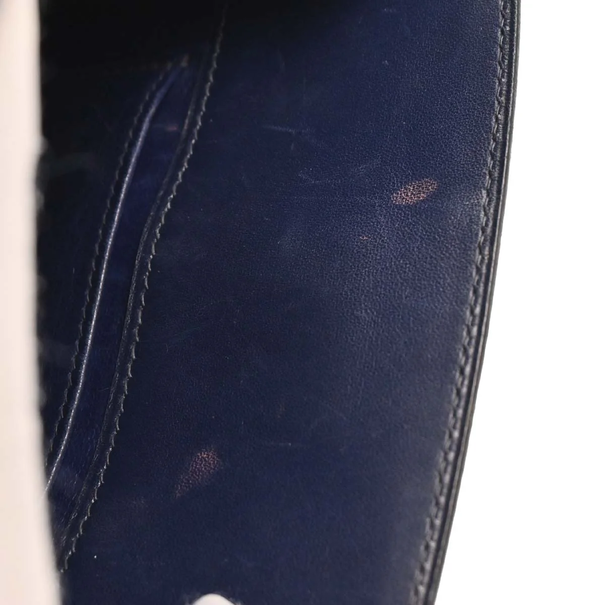 Hermes 1996 Blue Navy Box Calf Kelly Sport PM Shoulder Bag - Image 8