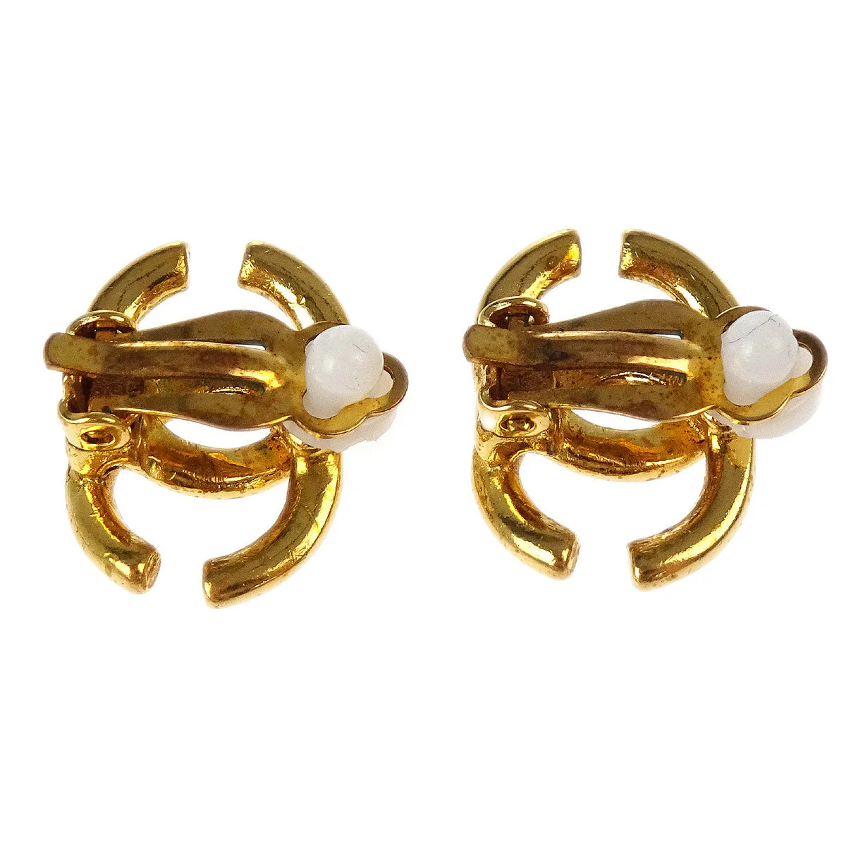 Chanel Gold CC Earrings Clip-On 01P - Image 3