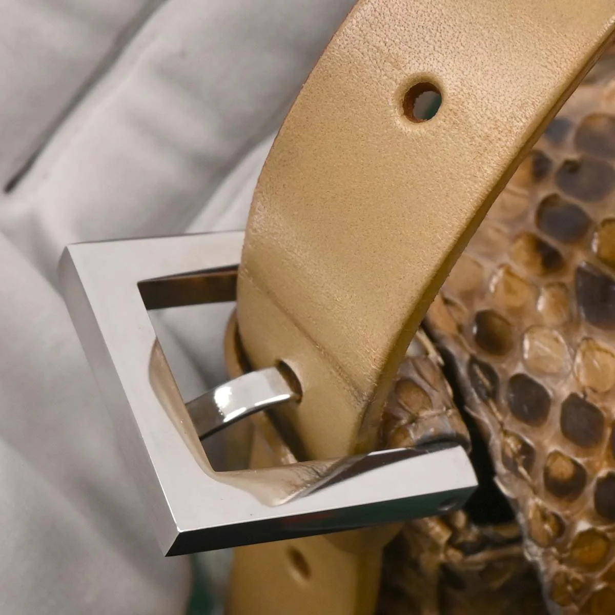 Fendi * Brown Python Mamma Baguette Handbag - Image 10