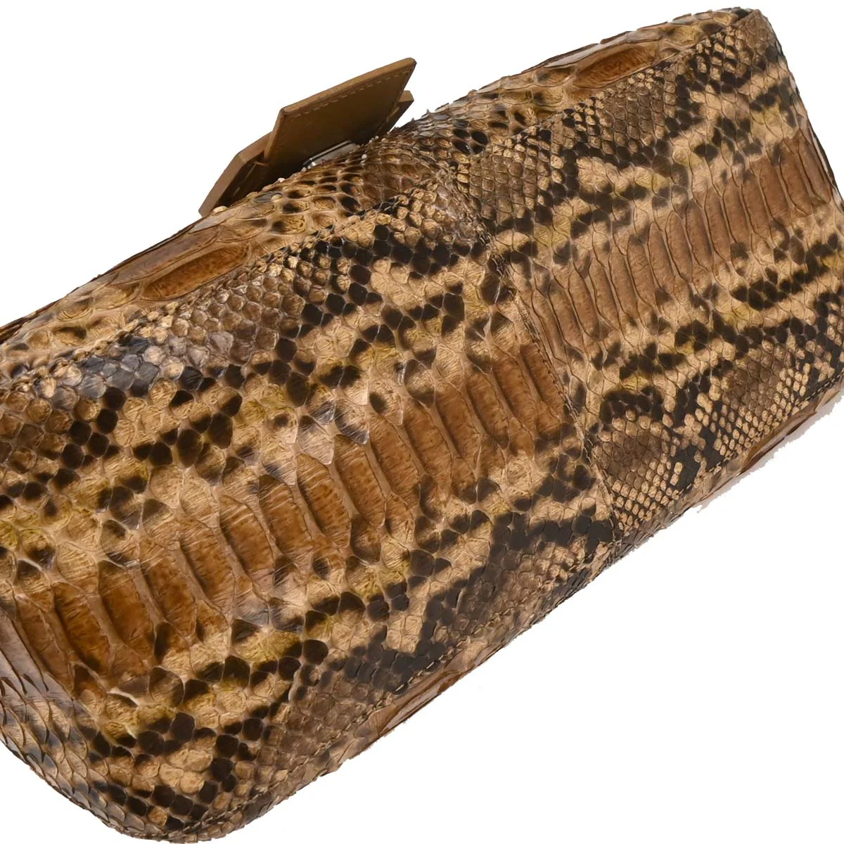 Fendi * Brown Python Mamma Baguette Handbag - Image 5