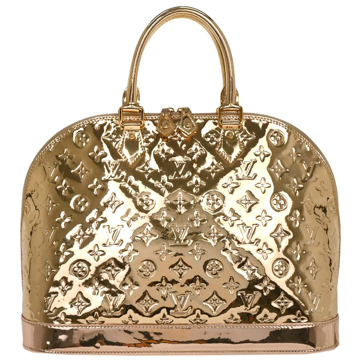 Louis Vuitton Gold Monogram Miroir Alma MM Handbag M93624