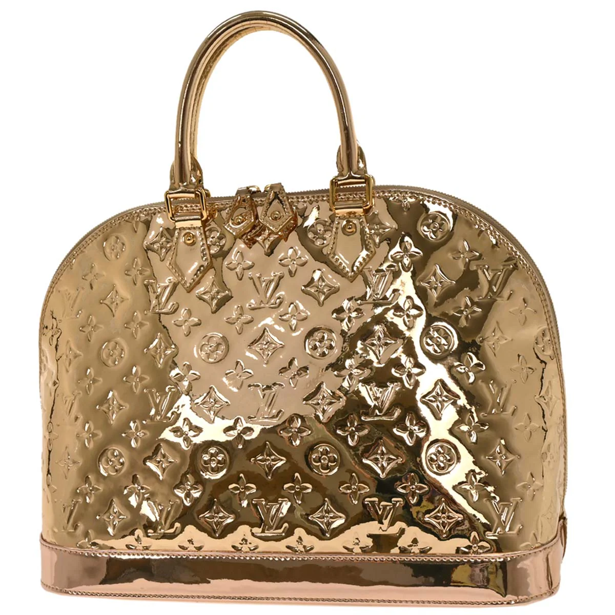 Louis Vuitton Gold Monogram Miroir Alma MM Handbag M93624 - Image 2