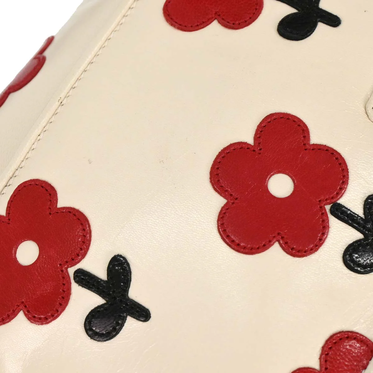 Prada White Leather Handbag - Image 4