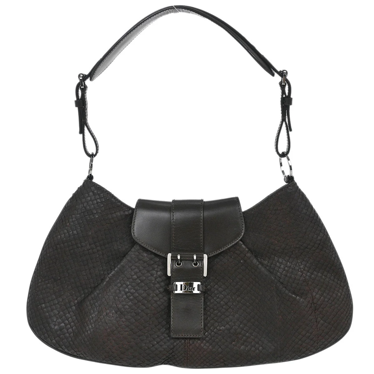Christian Dior * Brown Python Handbag