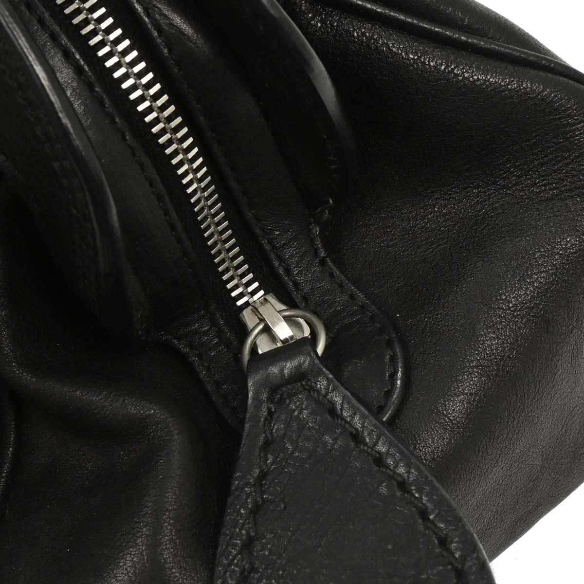 Christian Dior 2006 Black Leather My Dior Frame Bowling Handbag - Image 7