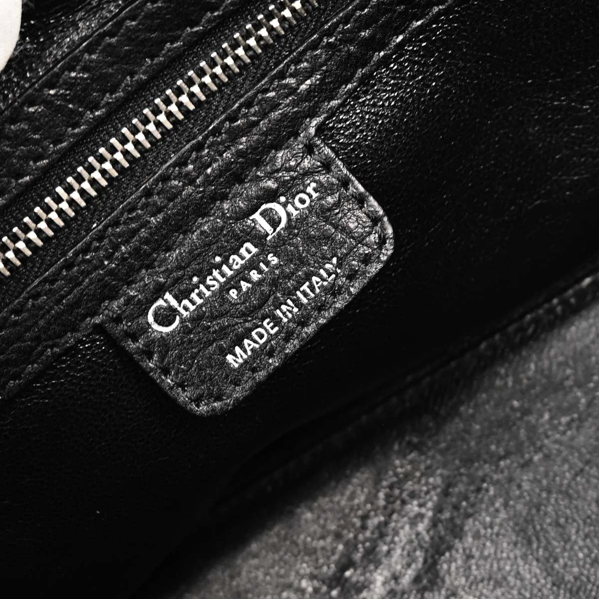 Christian Dior 2006 Black Leather My Dior Frame Bowling Handbag - Image 9