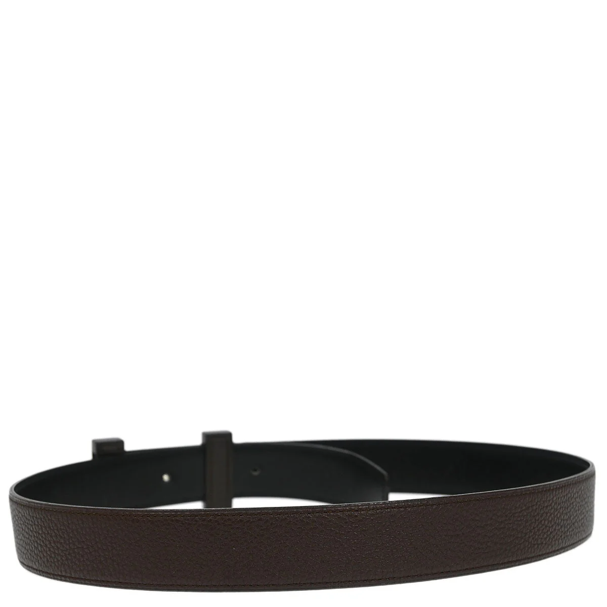 Hermes Brown Togo Box Calf Constance Reversible Belt #80 Small Good - Image 2