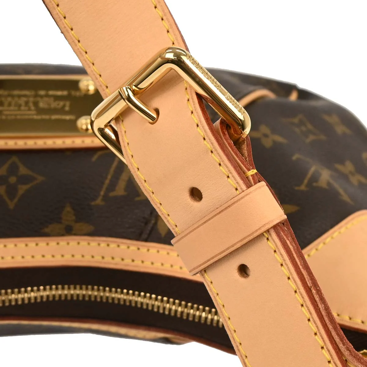 Louis Vuitton 2009 Monogram Thames PM Hobo Handbag M56384 - Image 6