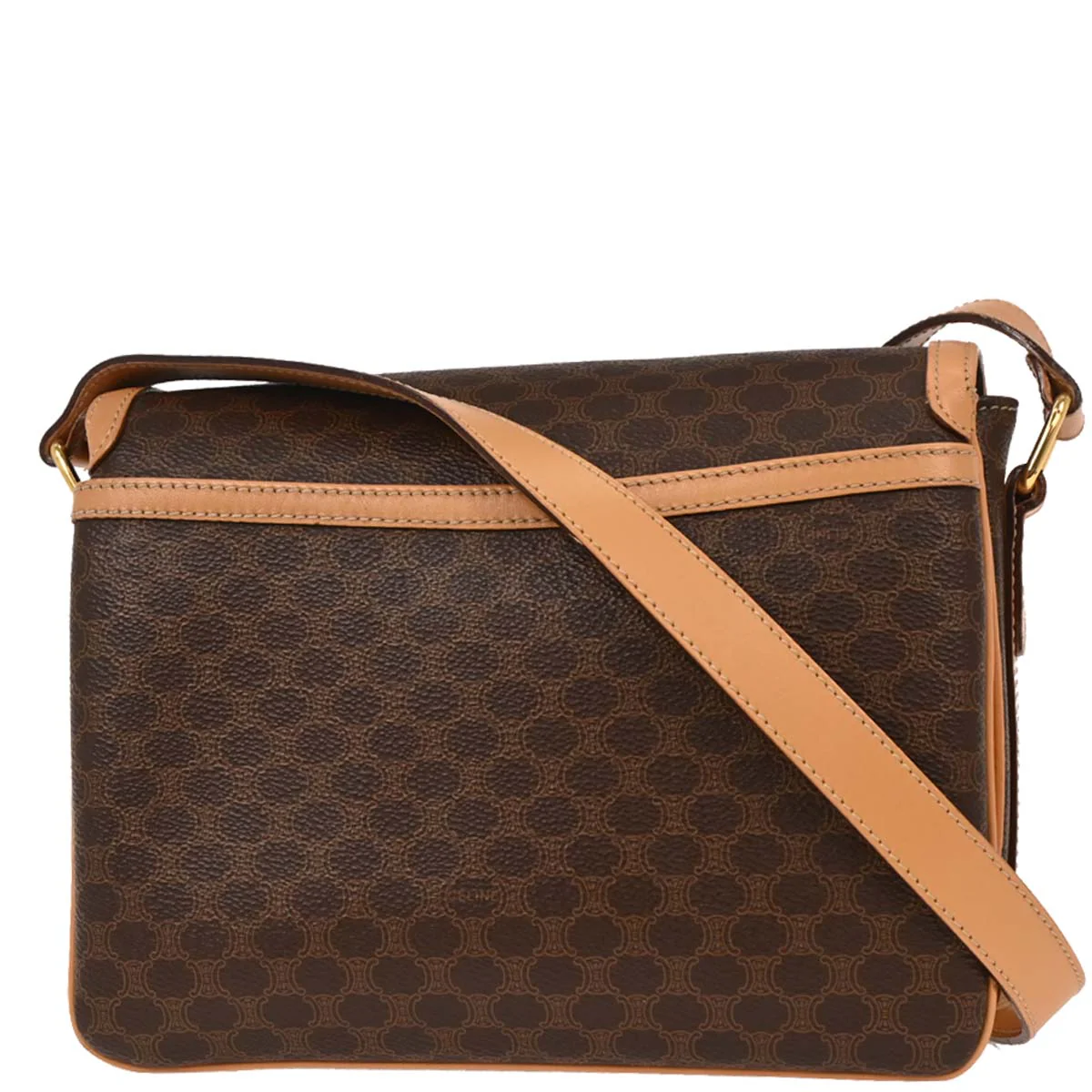 Celine Brown Macadam Shoulder Bag - Image 2