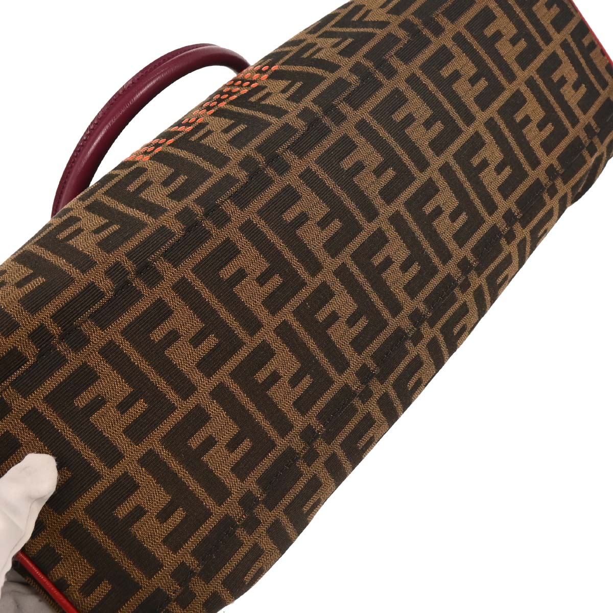Fendi Brown Zucca Etnico Handbag - Image 3