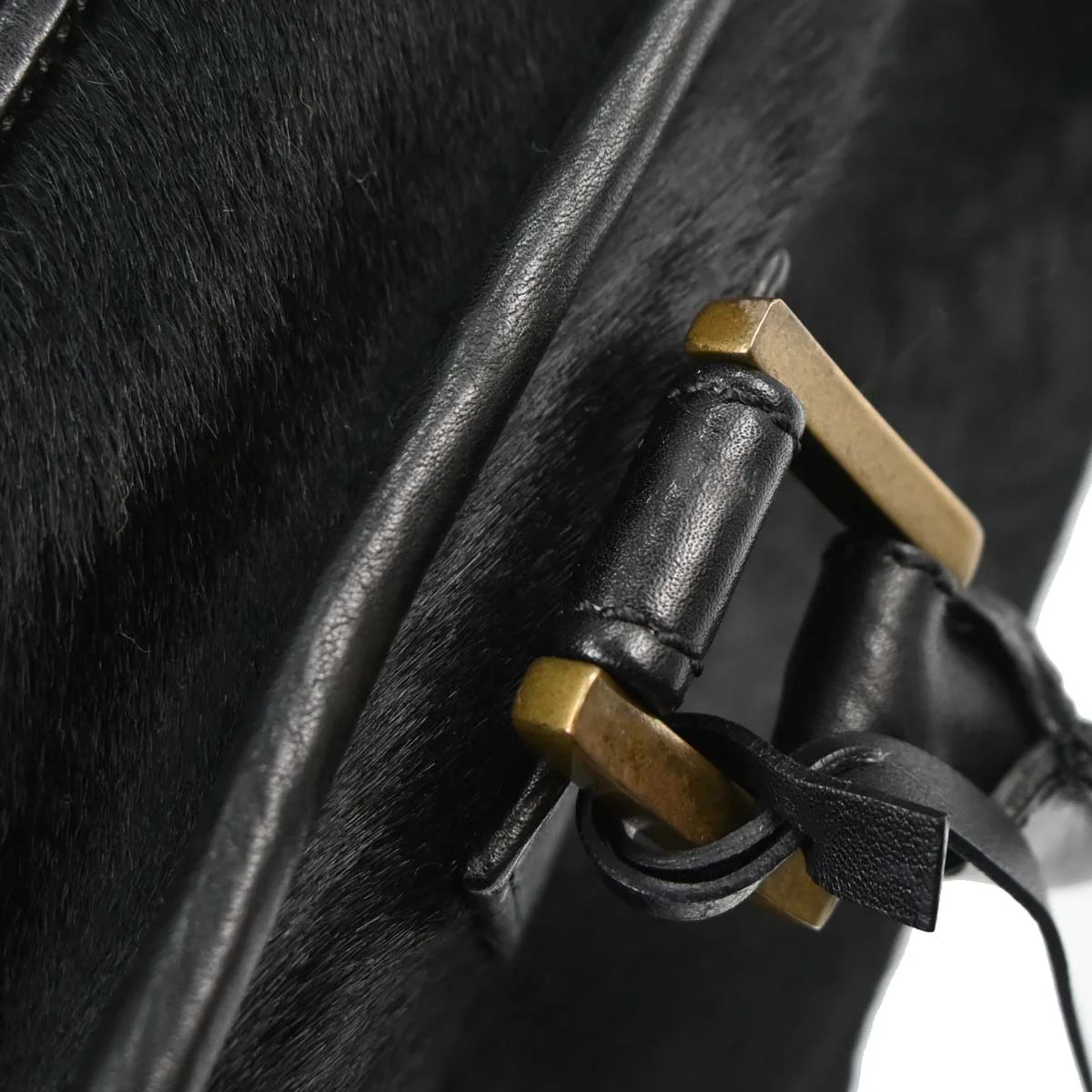 Loewe Black Pony Hair Amazona 28 Handbag - Image 10