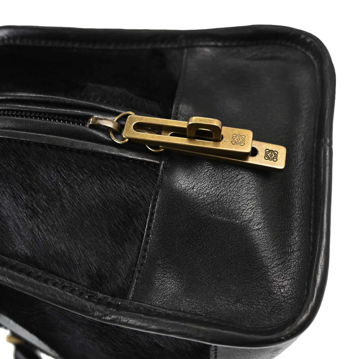 Loewe Black Pony Hair Amazona 28 Handbag - Image 6